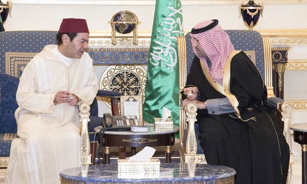 S.A.R. le Prince Moulay Rachid présente les condoléances  de S.M. le Roi au Serviteur des Lieux saints de l'Islam, au Prince héritier et au second Prince héritier d'Arabie saoudite