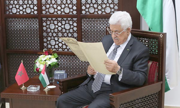 Le Président palestinien loue le rôle déterminant du Maroc