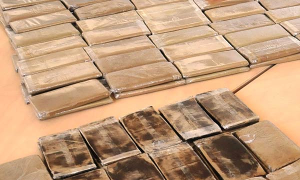 Saisie de capsules de chira cachées dans des livres