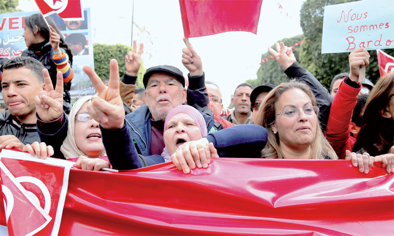 Plusieurs Chefs d'État et de gouvernement marchent à Tunis contre le terrorisme