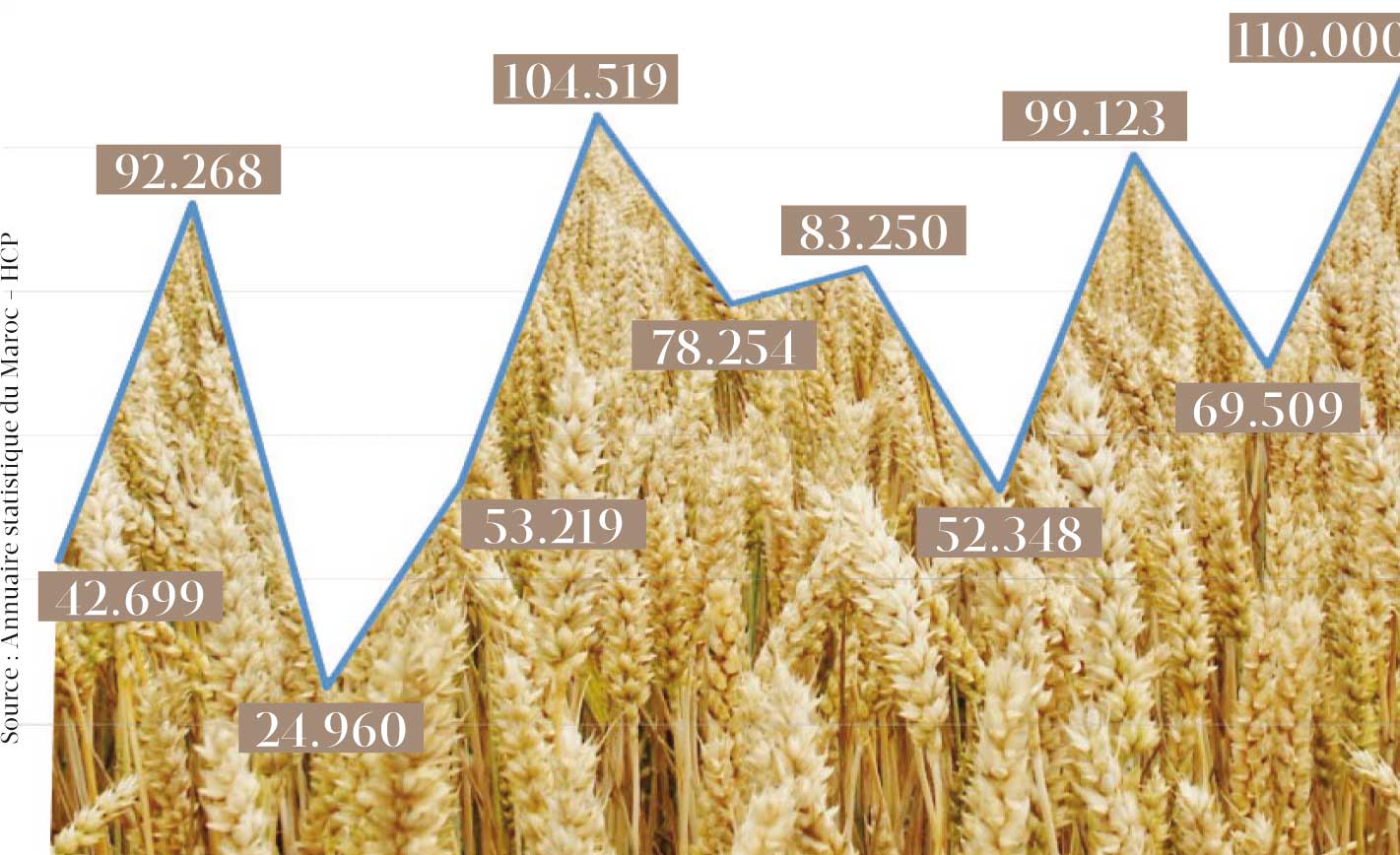 Aziz Akhannouch annonce que la production céréalière devrait atteindre cette année le chiffre record de 110 millions de quintaux