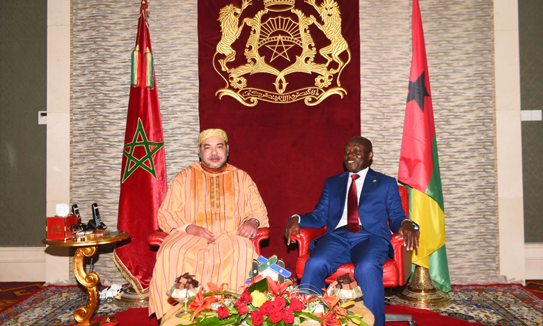 S.M. le Roi Mohammed VI s'entretient avec le Président bissau-guinéen