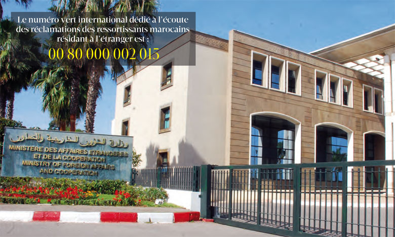 Le ministère des Affaires étrangères et de la coopération lance un numéro vert international dédié à l'écoute des réclamations des MRE