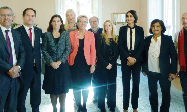 La délégation des partis de gauche rencontre à Stockholm la secrétaire d’État suédoise aux AE