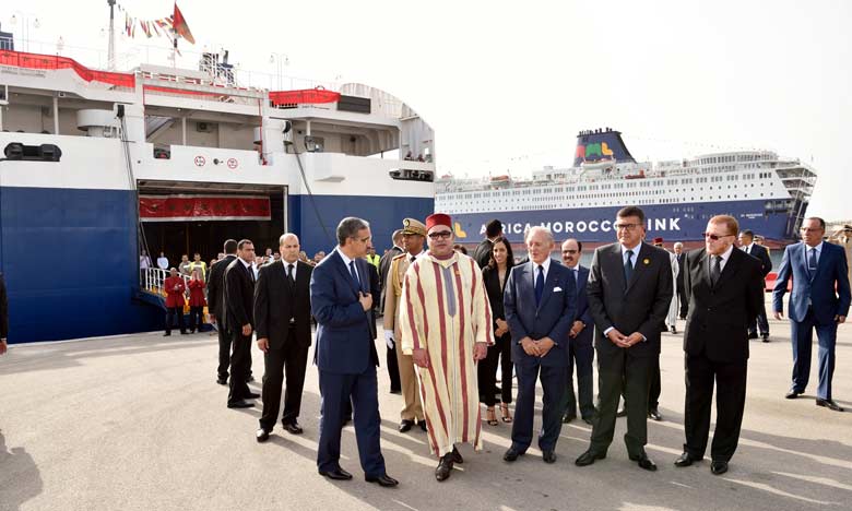 La visite royale au port Tanger Med témoigne de la ferme volonté de S.M. le Roi d'assurer plein succès à l'opération Marhaba 2016