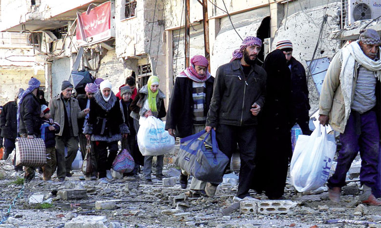 Évacuation totale des rebelles et des civils de Daraya