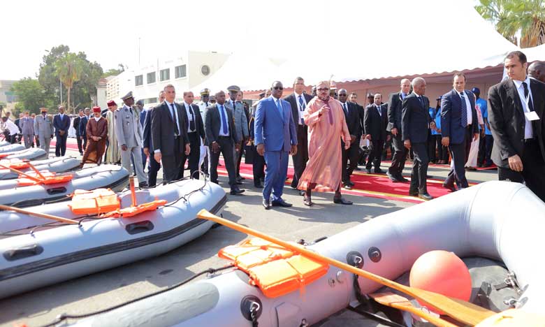 Sa Majesté le Roi Mohammed VI et le Président Macky Sall lancent le plan d'aménagement de la pêche au poulpe au profit du Sénégal