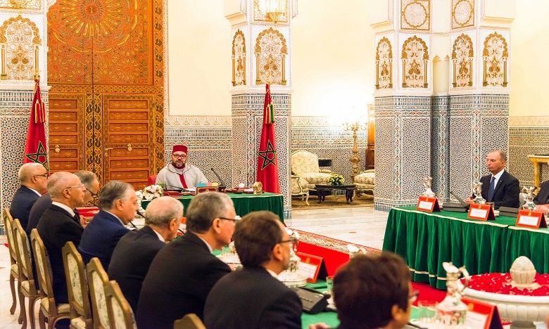 Sa Majesté le Roi Mohammed VI préside au Palais Royal à Marrakech un Conseil des ministres