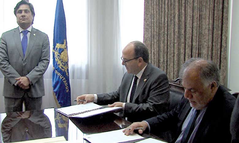 Signature d'un accord de coopération dans le domaine parlementaire entre le Chili et le Maroc