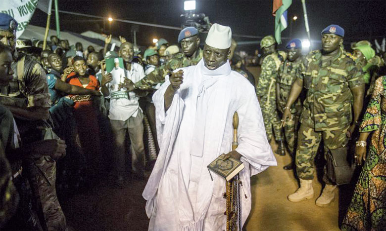 L'ancien président Yahya Jammeh quitte Banjul  à destination de Conakry