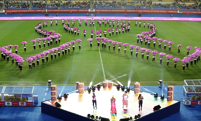 Vue de la cérémonie de clôture de la CAN 2017. Ph AFP