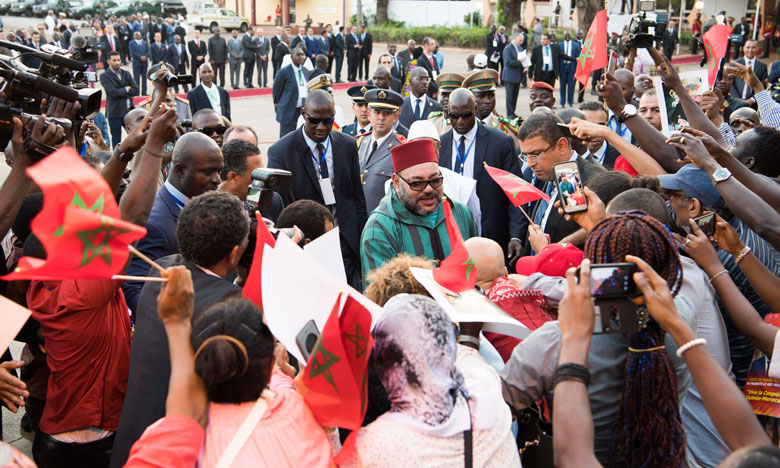 Arrivée de Sa Majesté le Roi à Conakry pour une visite de travail et d'amitié  en République de Guinée