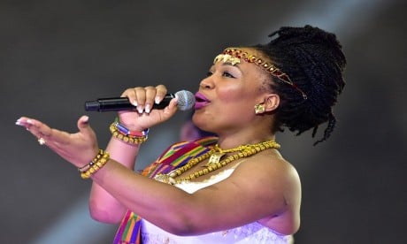 La voix de la chanteuse ivoirienne Josey Priscille Gnakro a enchanté le public. Ph AFP