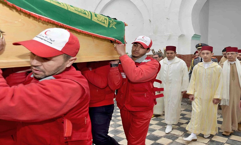 Obsèques de Feu M'hamed Boucetta en présence de S.A.R. le Prince Héritier Moulay El Hassan et de S.A.R. le Prince Moulay Rachid