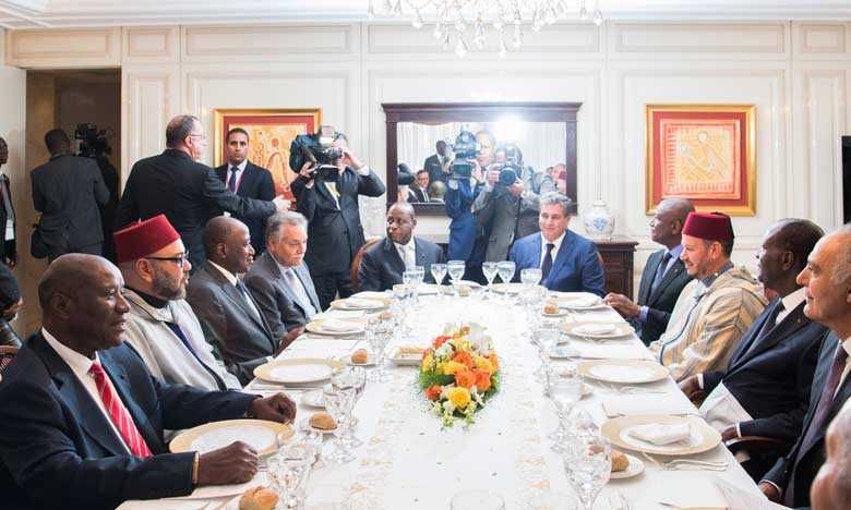 Le Président ivoirien offre un déjeuner officiel en l’honneur de Sa Majesté le Roi Mohammed VI