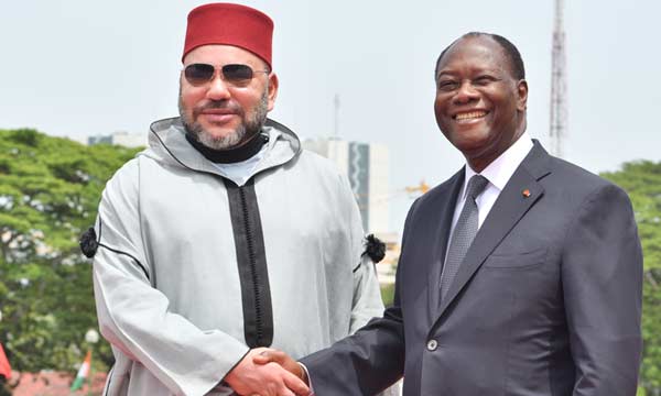 Sa Majesté le Roi Mohammed VI s'entretient à Abidjan avec le Président de la République de Côte d’Ivoire
