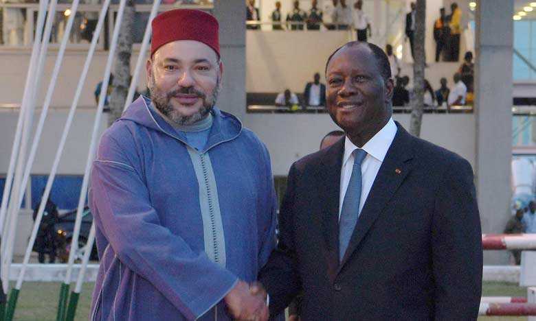 Arrivée de S.M. le Roi à Abidjan pour une visite d’amitié et de travail en République de Côte d'Ivoire