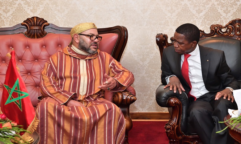 Arrivée de Sa Majesté le Roi Mohammed VI à Lusaka pour une visite officielle en République de Zambie