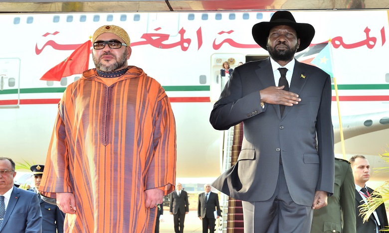 Arrivée de S.M. le Roi à Juba pour une visite officielle en République du Soudan du Sud