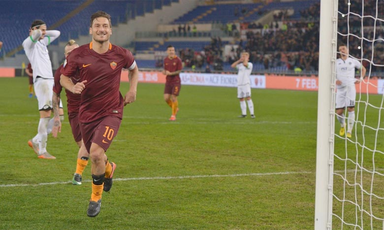 Totti envoie la Roma en demi-finale face à la Lazio