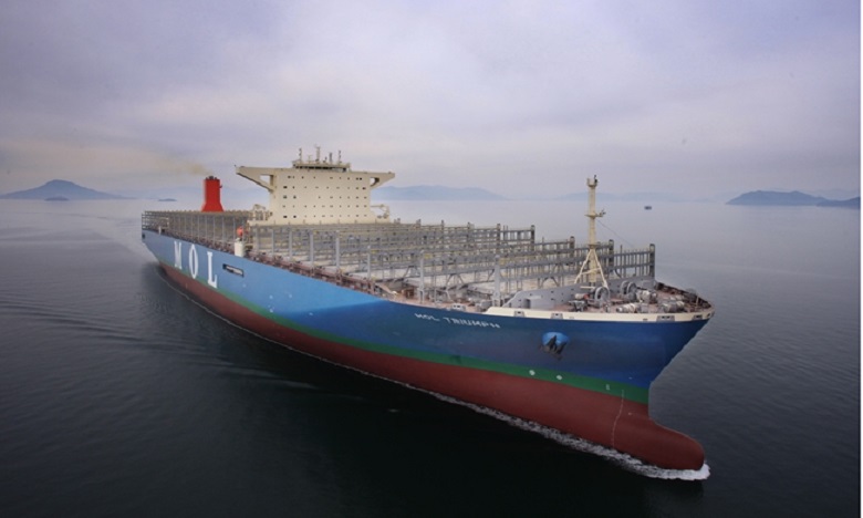 MOL Triumph, le plus grand porte-conteneurs au monde, livré le 27 mars