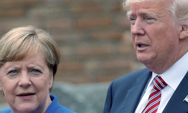 Le ton et la tension montent entre Donald Trump et Angela Merkel 
