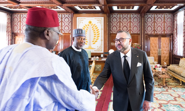 S.M. le Roi reçoit le ministre d'Etat au transport du Nigéria