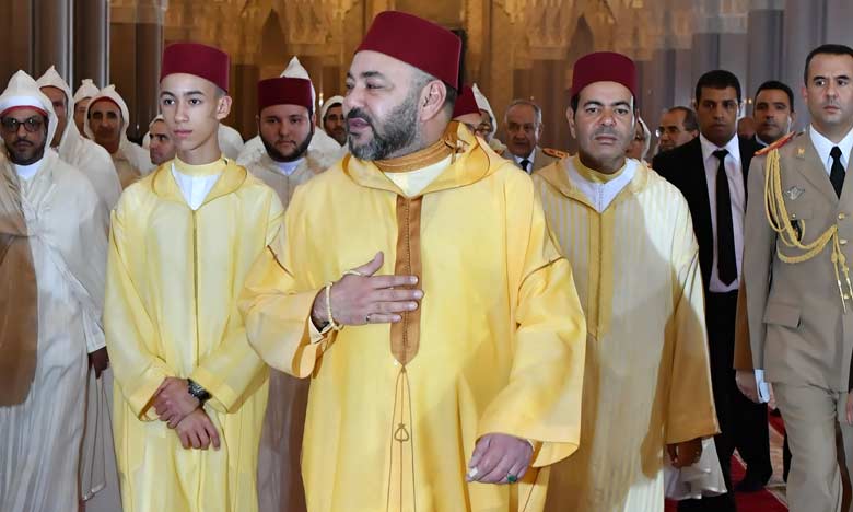 S.M. le Roi, Amir Al-Mouminine, préside à la mosquée Hassan II à Casablanca une veillée religieuse en commémoration de Laylat Al-Qadr bénie