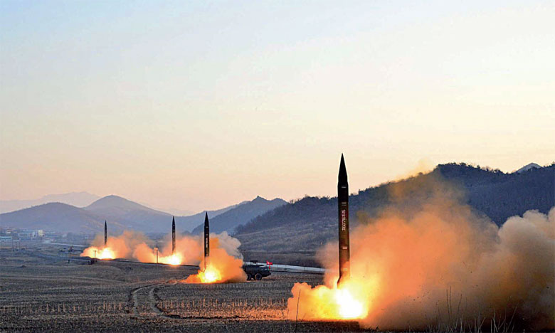 Pyongyang tire une volée de missiles sol-mer