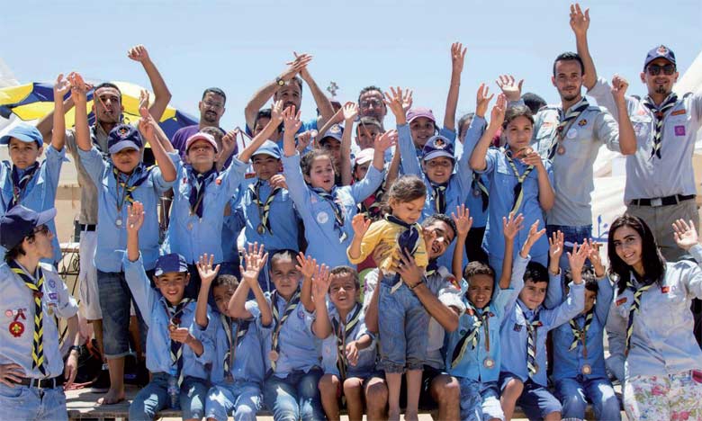 Ouverture officielle du rassemblement  du scoutisme méditerranéen à Salé