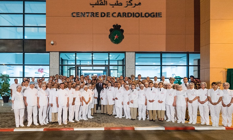 S.M. le Roi inaugure le Centre de cardiologie de l'Hôpital militaire d'instruction Mohammed V de Rabat