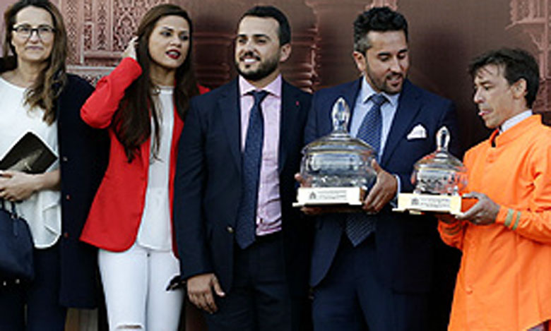 Julien Auge et «La Valkyrie» remportent le GP  de S.M. le Roi Mohammed VI du pur-sang anglais