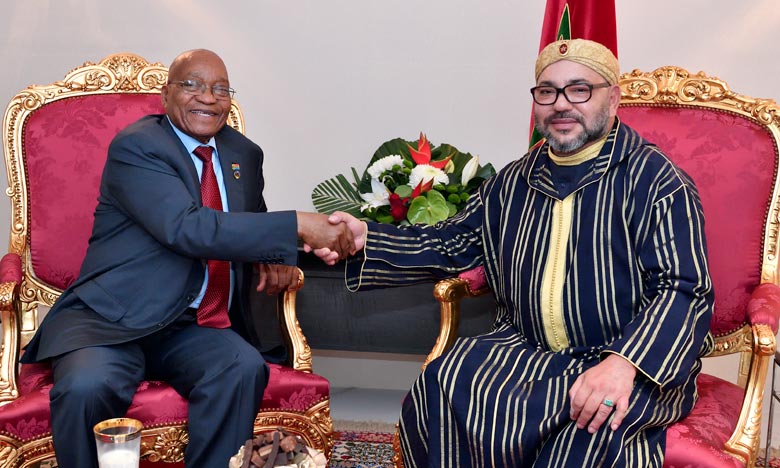 Le Président Zuma souligne l’importance de renforcer les relations avec le Maroc