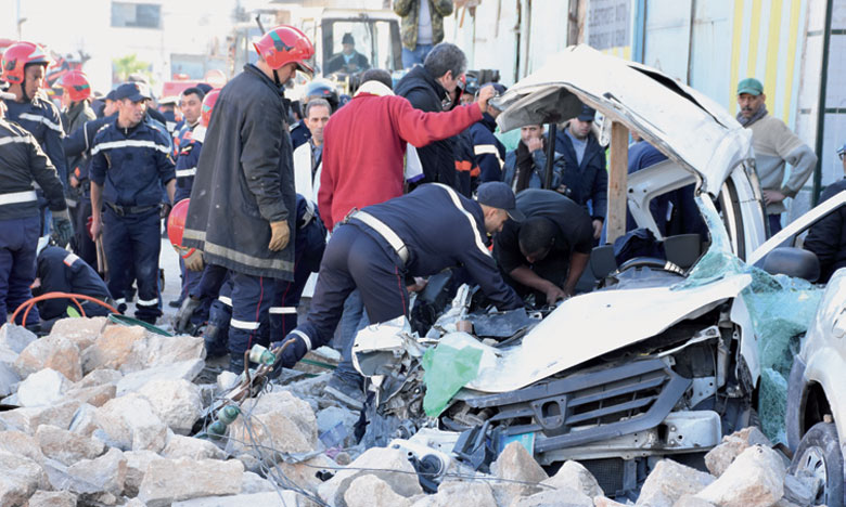 Deux morts et trois blessés dans  l’effondrement d’un mur d'une usine