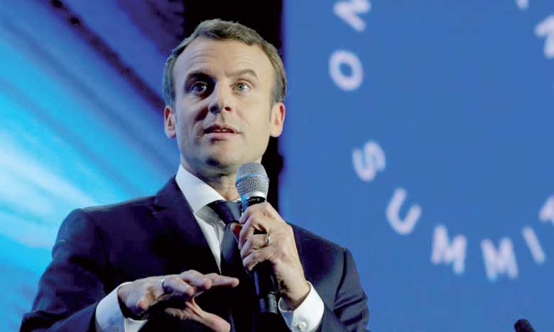«Nous sommes très loin  de l’objectif de 2 °C»,  selon Emmanuel Macron