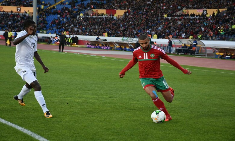 Le Maroc mène 1-0 à la mi-temps