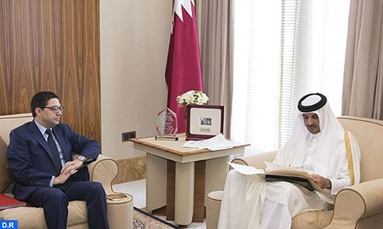 Message écrit de S.M. le Roi à l'Emir de l’Etat du Qatar