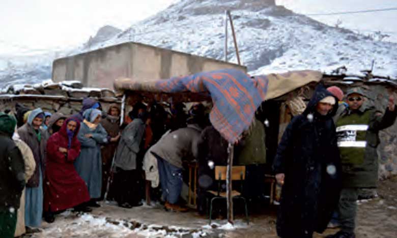 Aides du Croissant-Rouge marocain  à 3.500 familles dans 7 provinces