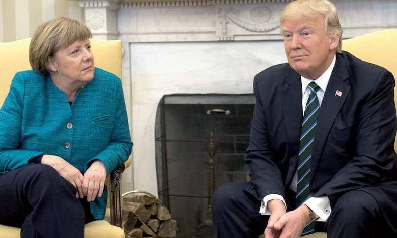 Angela Merkel et Donald Trump  se disent «inquiets» 