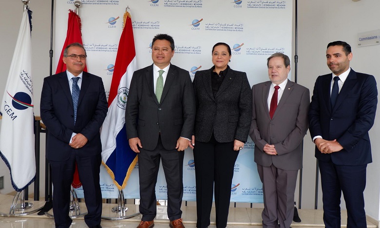 La Présidente de la CGEM reçoit le ministre de l’Industrie et du commerce du Paraguay