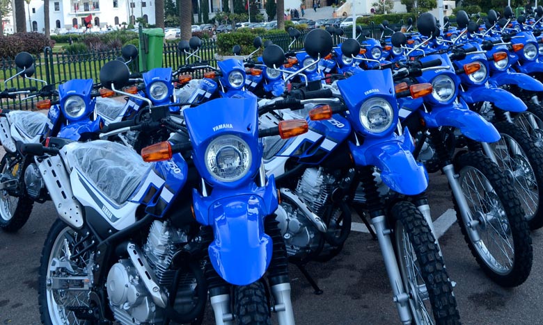 Remise d’un lot de 48 motocycles à la préfecture de police