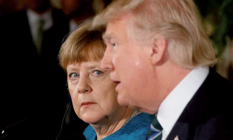 Merkel à Washington pour tenter de convaincre Trump 