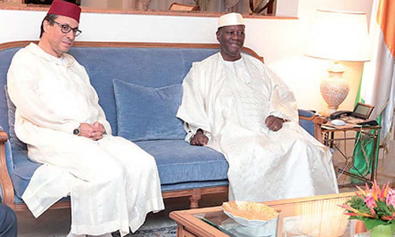 Abdelkader Amara et Saïd Zarrou reçus à Abidjan  par le Président Ouattara