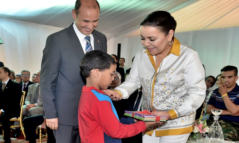 S.A.R. la Princesse Lalla Asmae préside la cérémonie de fin d'année scolaire 2017-2018 de la Fondation Lalla Asmae pour Enfants et Jeunes Sourds
