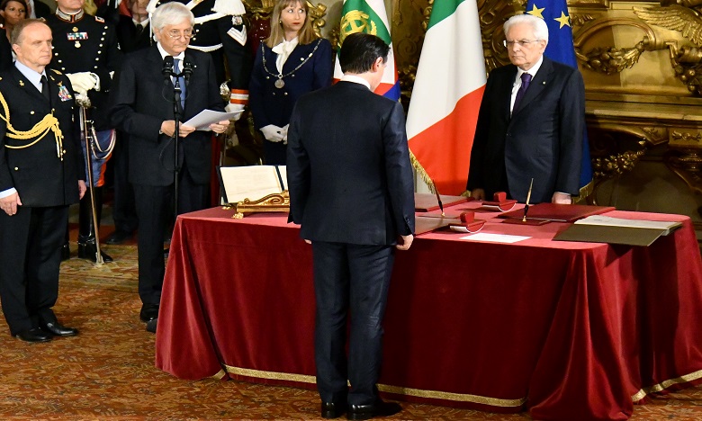 Le nouveau chef du gouvernement italien a prêté serment