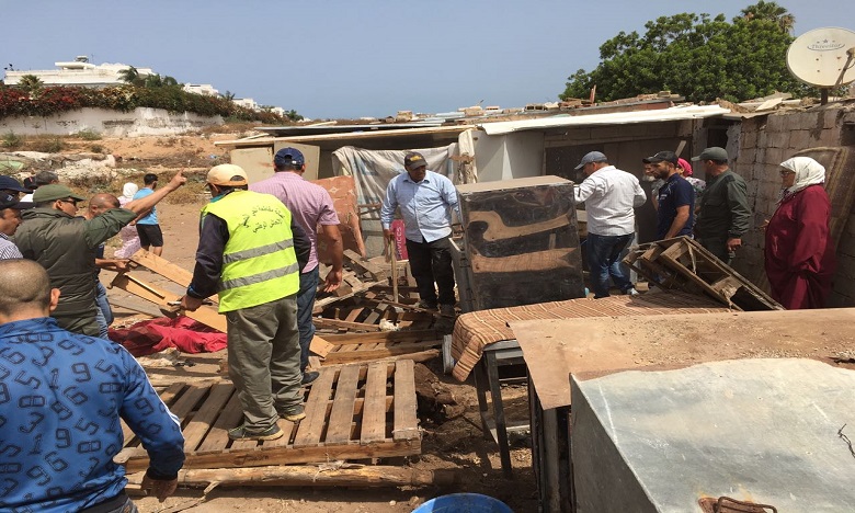 Hay Hassani : Démolition d’un bidonville « fraîchement » installé
