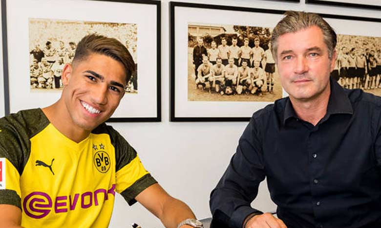 Achraf Hakimi officiellement au Borussia Dortmund