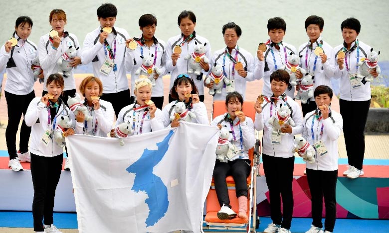 Une première médaille d'or pour la Corée unifiée aux JA