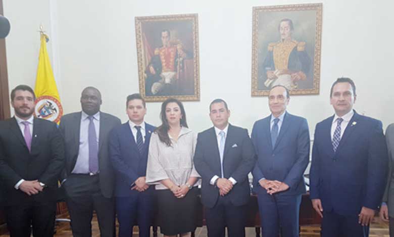 Habib El Malki s'entretient à Bogota  avec les présidents des deux Chambres  du Congrès colombien