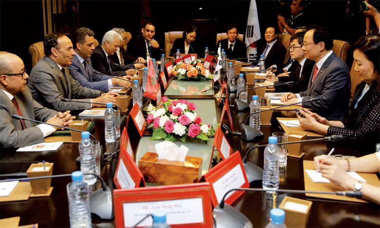 La consolidation de la coopération économique  au centre d'entretiens maroco-coréens